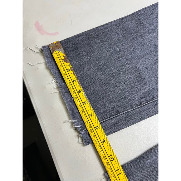 Vintage Levi's 501 Button Fly Denim Jeans 36x34 Grey distress Made In USA 80s - Picture 7 of 12